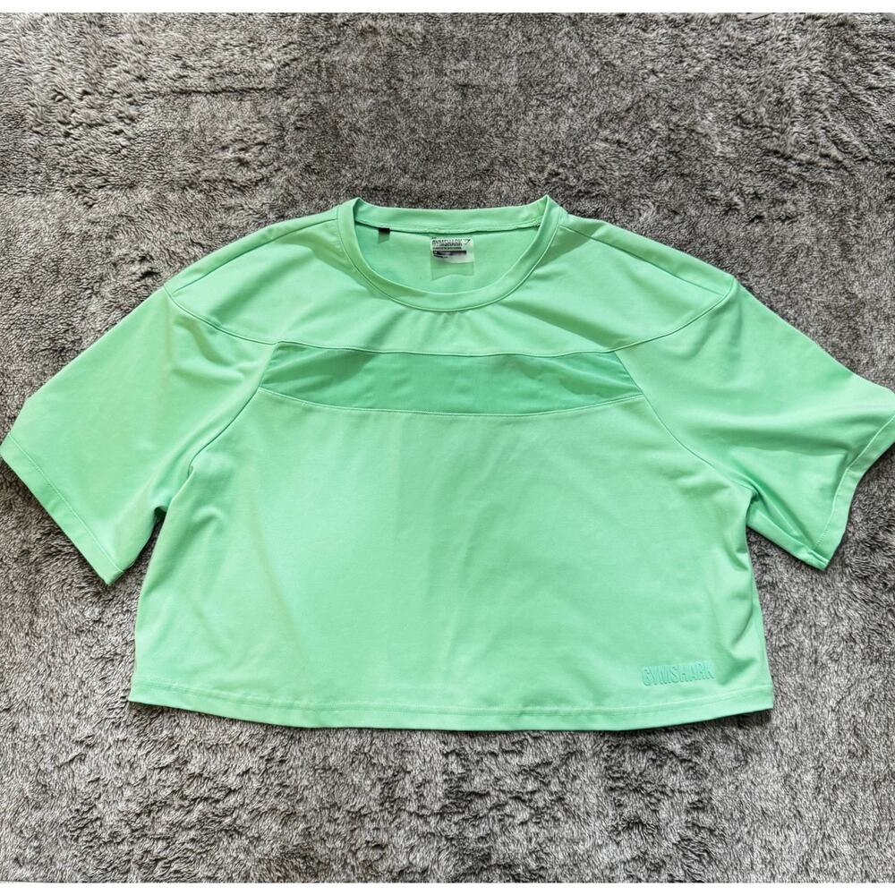 Gymshark Move Cropped Tee Women's Medium Green